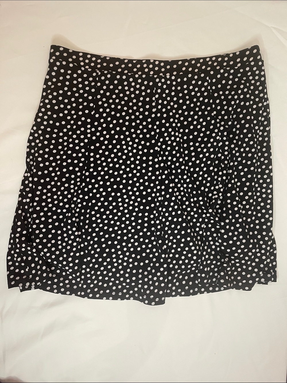 Classic Black and White Polka Dot Skort - Women